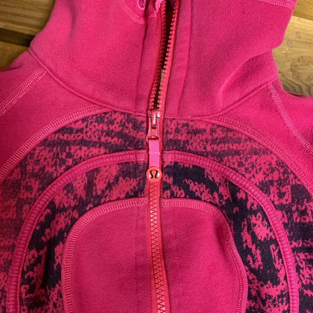Lululemon Fine Fuchsia and Black Scuba Jacket - Picture 6 of 8